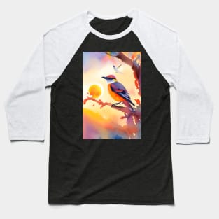 Bird In Sun Baseball T-Shirt